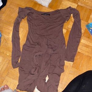 Naked wardrobe brand new never worn jumpsuit brown